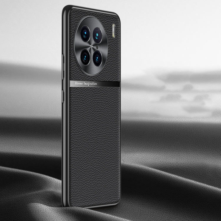 Litchi Texture Genuine Leather Phone Case, For vivo S16 / S16 Pro, For vivo S17 Pro, For vivo S17, For vivo X90 Pro, For vivo X90, For vivo X90 Pro+