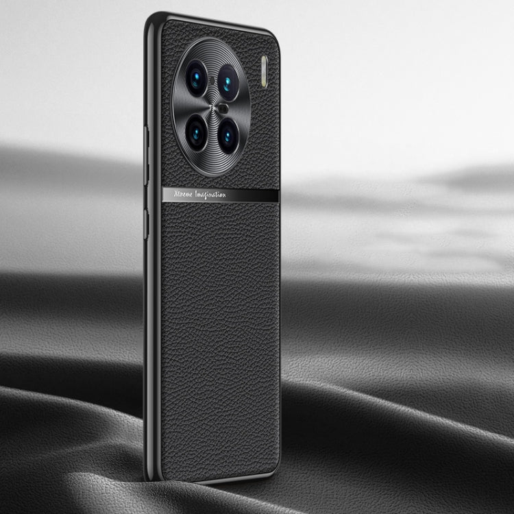 Litchi Texture Genuine Leather Phone Case, For vivo S16 / S16 Pro, For vivo S17 Pro, For vivo S17, For vivo X90 Pro, For vivo X90, For vivo X90 Pro+