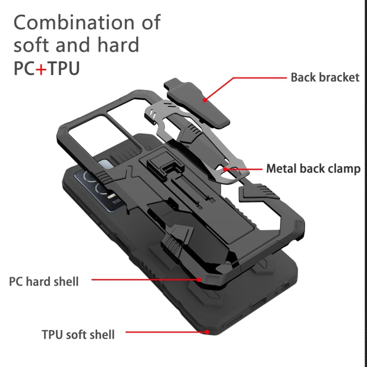 Armor Warrior Shockproof PC + TPU Phone Case, For vivo V27e, For vivo V27