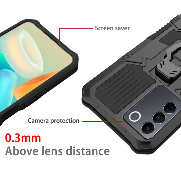 Armor Warrior Shockproof PC + TPU Phone Case, For vivo V27e, For vivo V27