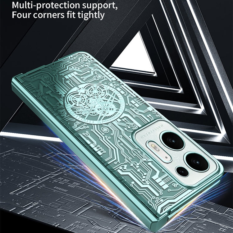 Mechanical Legend Integrated Electroplating All-inclusive Phone Case, For OPPO Find N2, For OPPO Find N