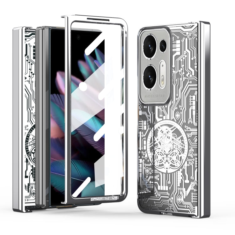 Mechanical Legend Integrated Electroplating All-inclusive Phone Case, For OPPO Find N2, For OPPO Find N