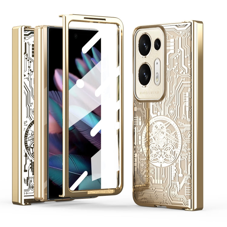 Mechanical Legend Integrated Electroplating All-inclusive Phone Case, For OPPO Find N2, For OPPO Find N