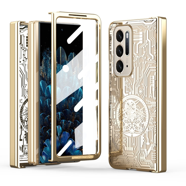 Mechanical Legend Integrated Electroplating All-inclusive Phone Case, For OPPO Find N2, For OPPO Find N