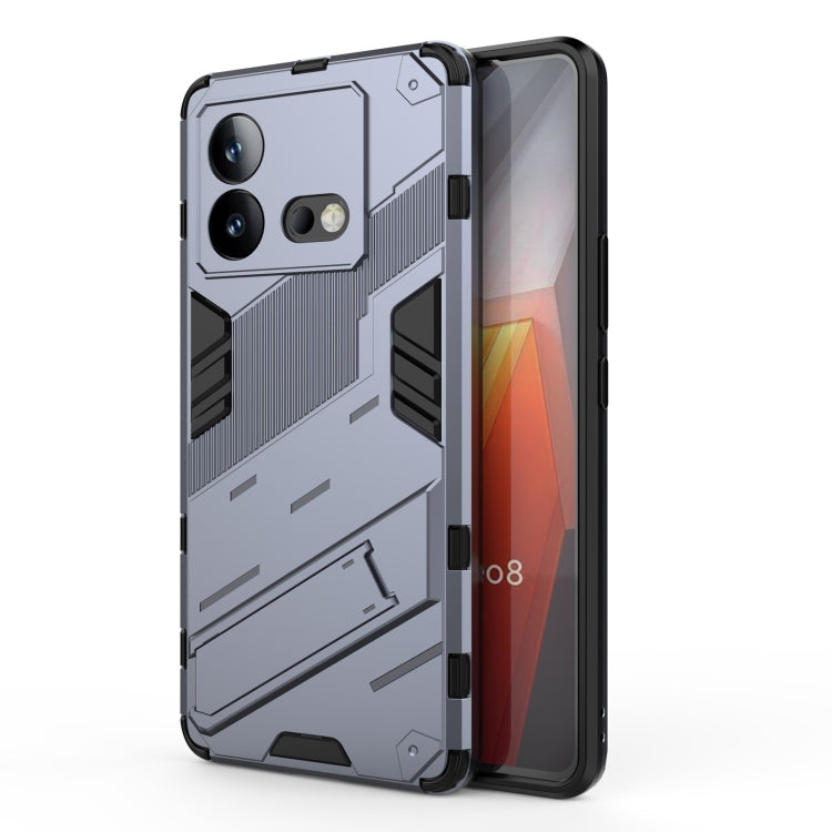 Punk Armor 2 in 1 PC + TPU Phone Case with Holder, For vivo iQOO Neo8, For vivo Y78 Global, For vivo Y27 4G Global