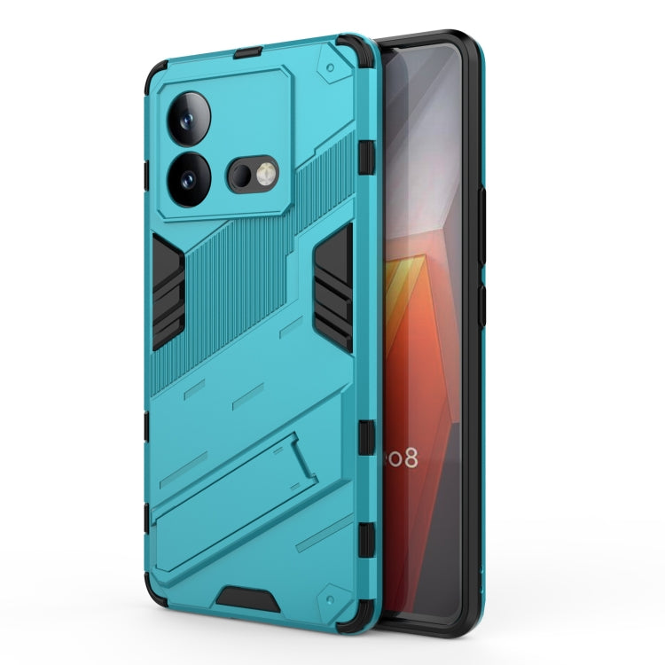 Punk Armor 2 in 1 PC + TPU Phone Case with Holder, For vivo iQOO Neo8, For vivo Y78 Global, For vivo Y27 4G Global