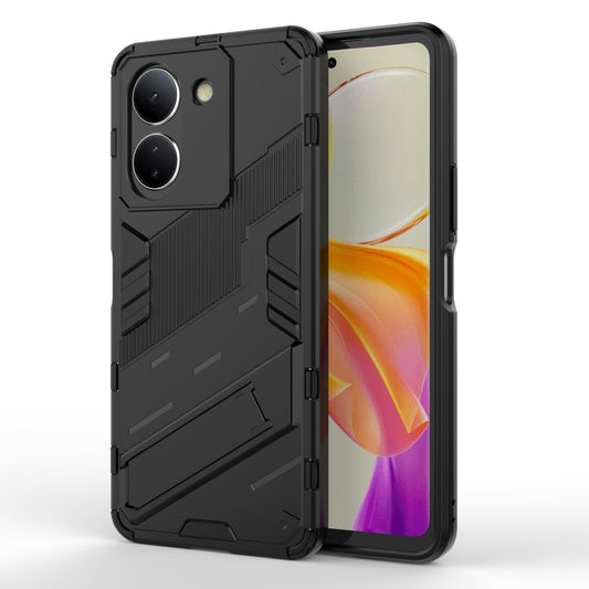 Punk Armor 2 in 1 PC + TPU Phone Case with Holder, For vivo Y78 Global, For vivo Y27 4G Global
