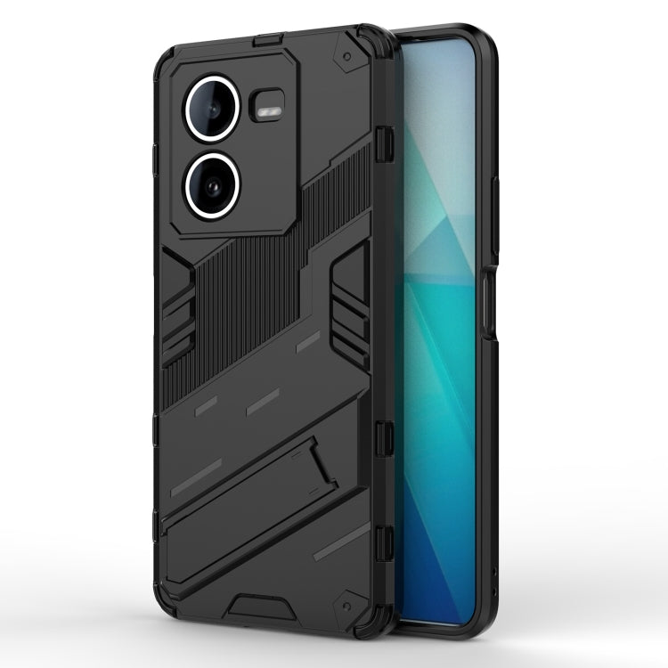Punk Armor 2 in 1 PC + TPU Phone Case with Holder, For vivo iQOO 12 5G, For vivo Y200 5G Global, For vivo iQOO Z8