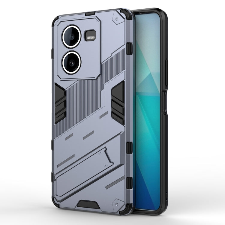 Punk Armor 2 in 1 PC + TPU Phone Case with Holder, For vivo iQOO 12 5G, For vivo Y200 5G Global, For vivo iQOO Z8