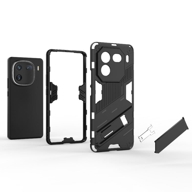 Punk Armor 2 in 1 PC + TPU Phone Case with Holder, For vivo iQOO 12 5G, For vivo Y200 5G Global, For vivo iQOO Z8