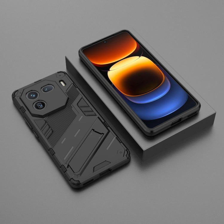 Punk Armor 2 in 1 PC + TPU Phone Case with Holder, For vivo iQOO 12 5G, For vivo Y200 5G Global, For vivo iQOO Z8