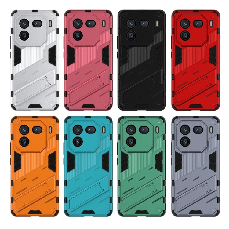 Punk Armor 2 in 1 PC + TPU Phone Case with Holder, For vivo iQOO 12 5G, For vivo Y200 5G Global, For vivo iQOO Z8