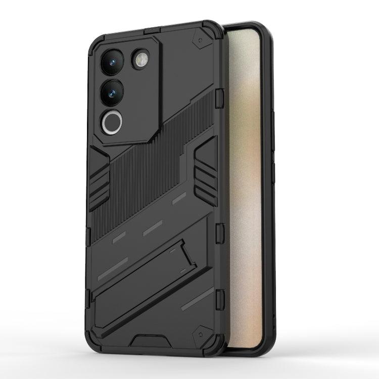 Punk Armor 2 in 1 PC + TPU Phone Case with Holder, For vivo iQOO 12 5G, For vivo Y200 5G Global, For vivo iQOO Z8