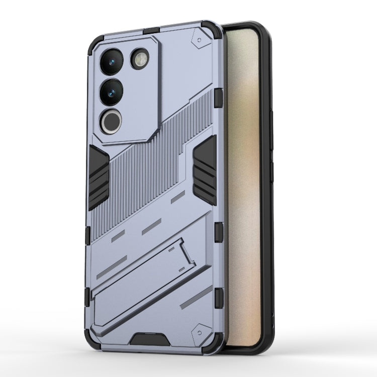Punk Armor 2 in 1 PC + TPU Phone Case with Holder, For vivo iQOO 12 5G, For vivo Y200 5G Global, For vivo iQOO Z8