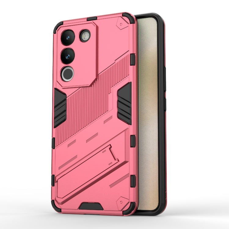 Punk Armor 2 in 1 PC + TPU Phone Case with Holder, For vivo iQOO 12 5G, For vivo Y200 5G Global, For vivo iQOO Z8