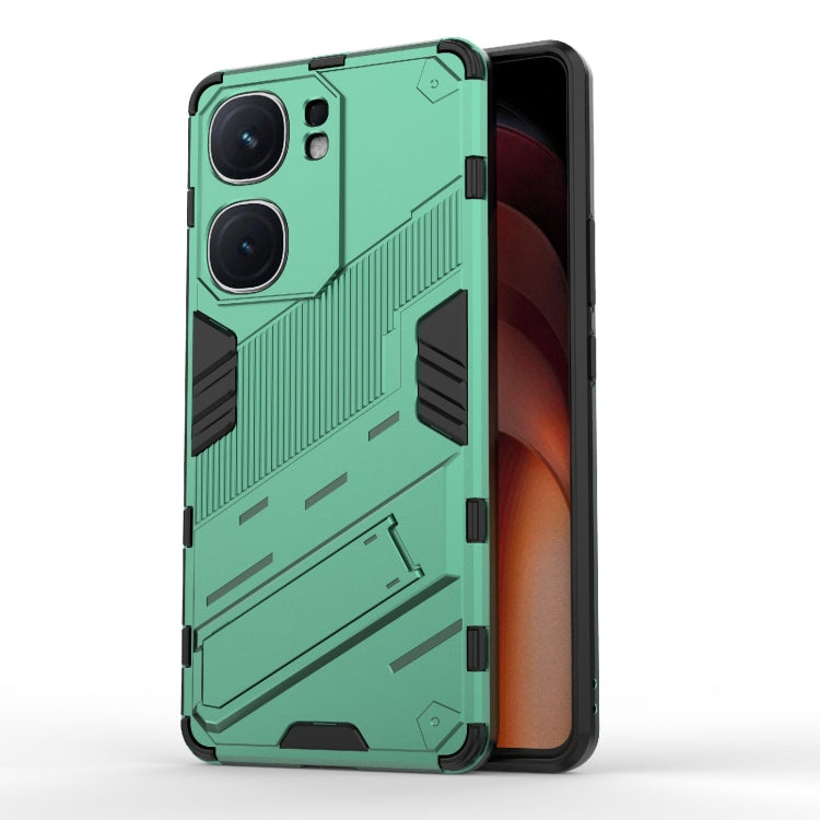 Punk Armor 2 in 1 PC + TPU Phone Case with Holder, For vivo iQOO Z9 5G, For vivo iQOO Z9 Turbo 5G, For vivo iQOO Neo9 5G, For vivo S18E 5G