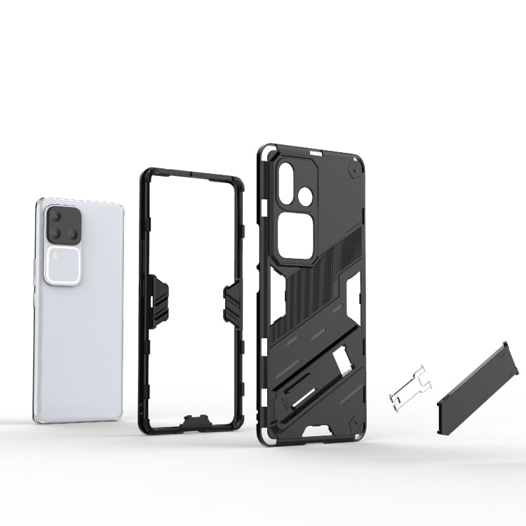 Punk Armor 2 in 1 PC + TPU Phone Case with Holder, For vivo S18 5G, For vivo iQOO 12 Pro 5G, For vivo iQOO 12 5G, For vivo Y200 5G Global