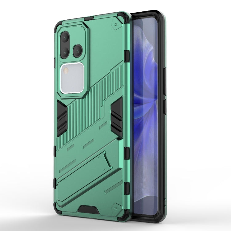 Punk Armor 2 in 1 PC + TPU Phone Case with Holder, For vivo S18E 5G, For vivo S18 5G, For vivo iQOO 12 Pro 5G