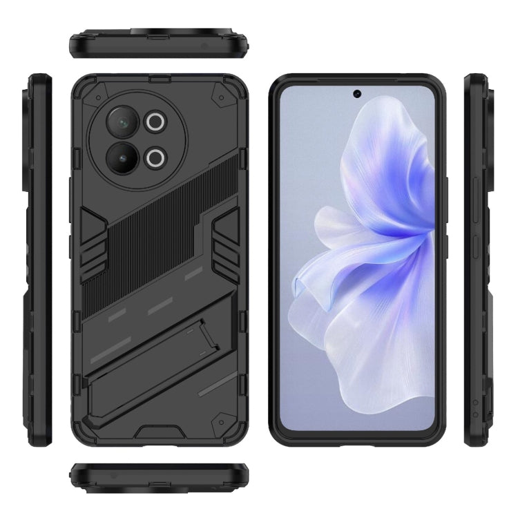 Punk Armor 2 in 1 PC + TPU Phone Case with Holder, For vivo S18E 5G, For vivo S18 5G, For vivo iQOO 12 Pro 5G