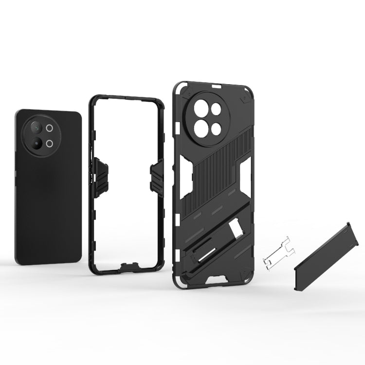 Punk Armor 2 in 1 PC + TPU Phone Case with Holder, For vivo S18E 5G, For vivo S18 5G, For vivo iQOO 12 Pro 5G