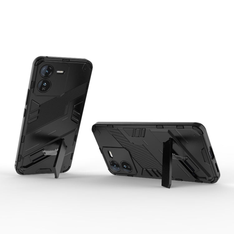 Punk Armor 2 in 1 PC + TPU Phone Case with Holder, For vivo iQOO Z9 5G, For vivo iQOO Z9 Turbo 5G, For vivo iQOO Neo9 5G, For vivo S18E 5G