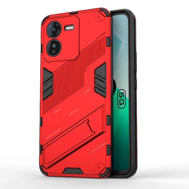 Punk Armor 2 in 1 PC + TPU Phone Case with Holder, For vivo iQOO Z9 5G, For vivo iQOO Z9 Turbo 5G, For vivo iQOO Neo9 5G, For vivo S18E 5G