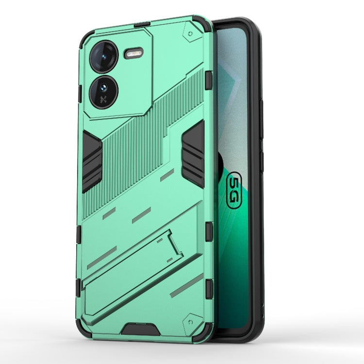 Punk Armor 2 in 1 PC + TPU Phone Case with Holder, For vivo iQOO Z9 5G, For vivo iQOO Z9 Turbo 5G, For vivo iQOO Neo9 5G, For vivo S18E 5G