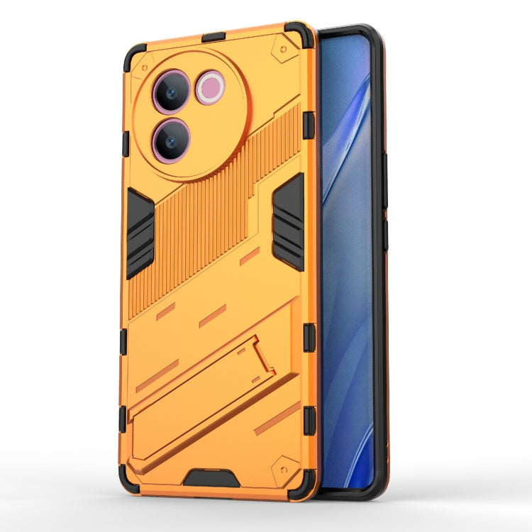 Punk Armor 2 in 1 PC + TPU Phone Case with Holder, For vivo iQOO Z9s Pro 5G India, For vivo iQOO Z9s 5G Global, For vivo V30e 5G Global, For vivo iQOO Z9X 5G