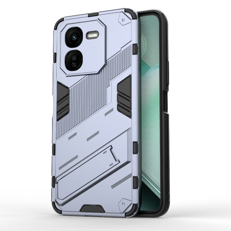 Punk Armor 2 in 1 PC + TPU Phone Case with Holder, For vivo iQOO Z9s Pro 5G India, For vivo iQOO Z9s 5G Global, For vivo V30e 5G Global, For vivo iQOO Z9X 5G