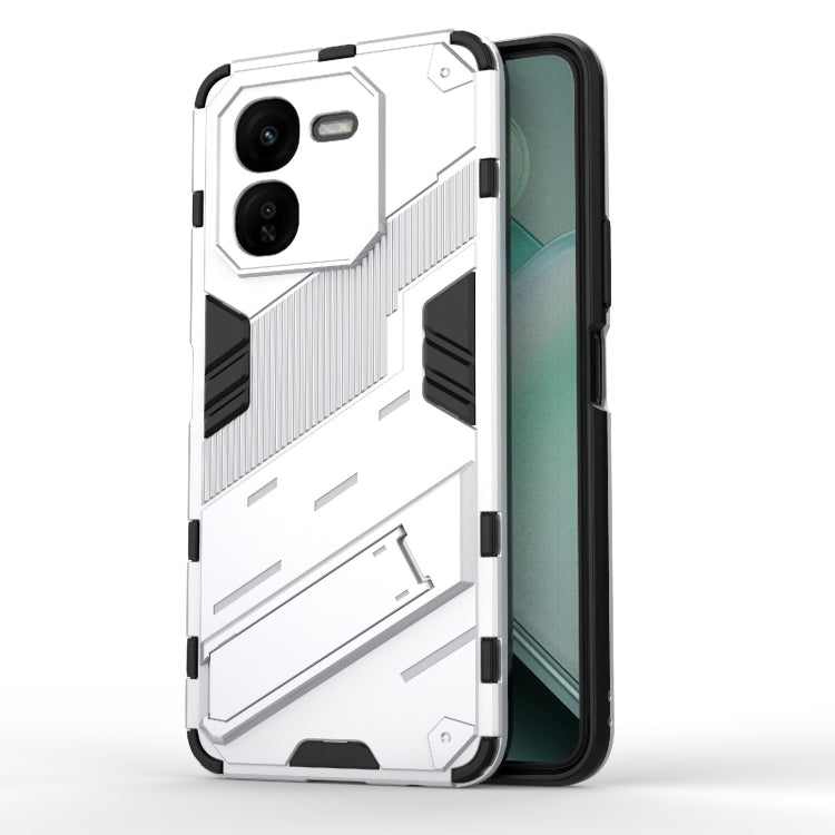 Punk Armor 2 in 1 PC + TPU Phone Case with Holder, For vivo iQOO Z9s Pro 5G India, For vivo iQOO Z9s 5G Global, For vivo V30e 5G Global, For vivo iQOO Z9X 5G