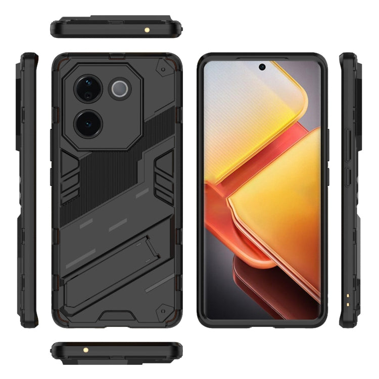 Punk Armor 2 in 1 PC + TPU Phone Case with Holder, For vivo iQOO Z9s Pro 5G India, For vivo iQOO Z9s 5G Global, For vivo V30e 5G Global, For vivo iQOO Z9X 5G