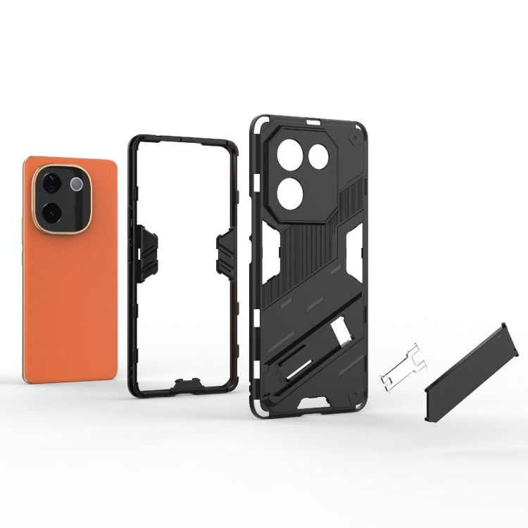 Punk Armor 2 in 1 PC + TPU Phone Case with Holder, For vivo iQOO Z9s Pro 5G India, For vivo iQOO Z9s 5G Global, For vivo V30e 5G Global, For vivo iQOO Z9X 5G