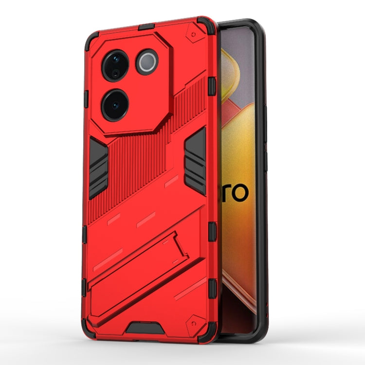 Punk Armor 2 in 1 PC + TPU Phone Case with Holder, For vivo iQOO Z9s Pro 5G India, For vivo iQOO Z9s 5G Global, For vivo V30e 5G Global, For vivo iQOO Z9X 5G