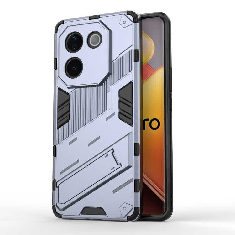 Punk Armor 2 in 1 PC + TPU Phone Case with Holder, For vivo iQOO Z9s Pro 5G India, For vivo iQOO Z9s 5G Global, For vivo V30e 5G Global, For vivo iQOO Z9X 5G