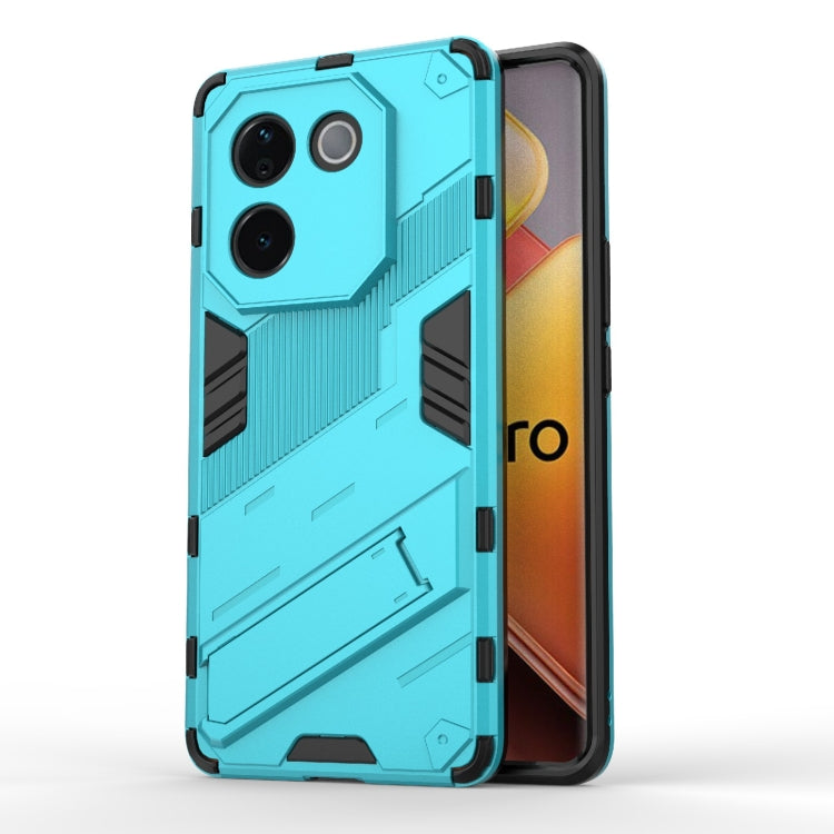 Punk Armor 2 in 1 PC + TPU Phone Case with Holder, For vivo iQOO Z9s Pro 5G India, For vivo iQOO Z9s 5G Global, For vivo V30e 5G Global, For vivo iQOO Z9X 5G