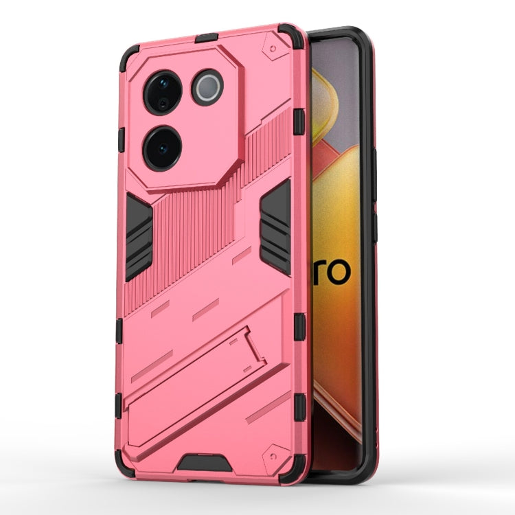 Punk Armor 2 in 1 PC + TPU Phone Case with Holder, For vivo iQOO Z9s Pro 5G India, For vivo iQOO Z9s 5G Global, For vivo V30e 5G Global, For vivo iQOO Z9X 5G