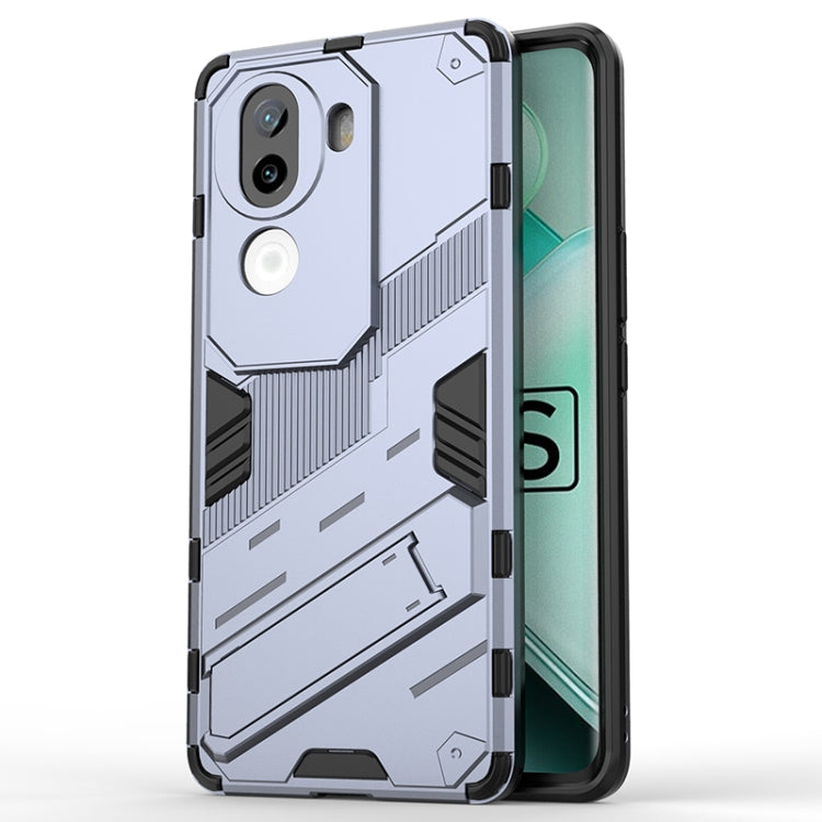 Punk Armor 2 in 1 PC + TPU Phone Case with Holder, For vivo iQOO Z9s Pro 5G India, For vivo iQOO Z9s 5G Global, For vivo V30e 5G Global, For vivo iQOO Z9X 5G