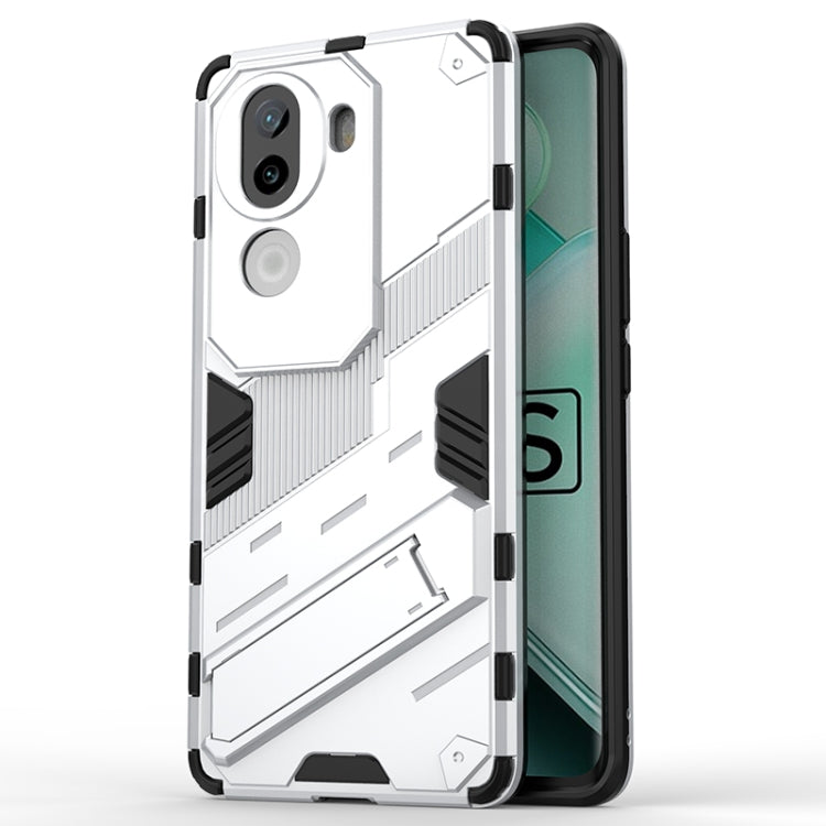 Punk Armor 2 in 1 PC + TPU Phone Case with Holder, For vivo iQOO Z9s Pro 5G India, For vivo iQOO Z9s 5G Global, For vivo V30e 5G Global, For vivo iQOO Z9X 5G