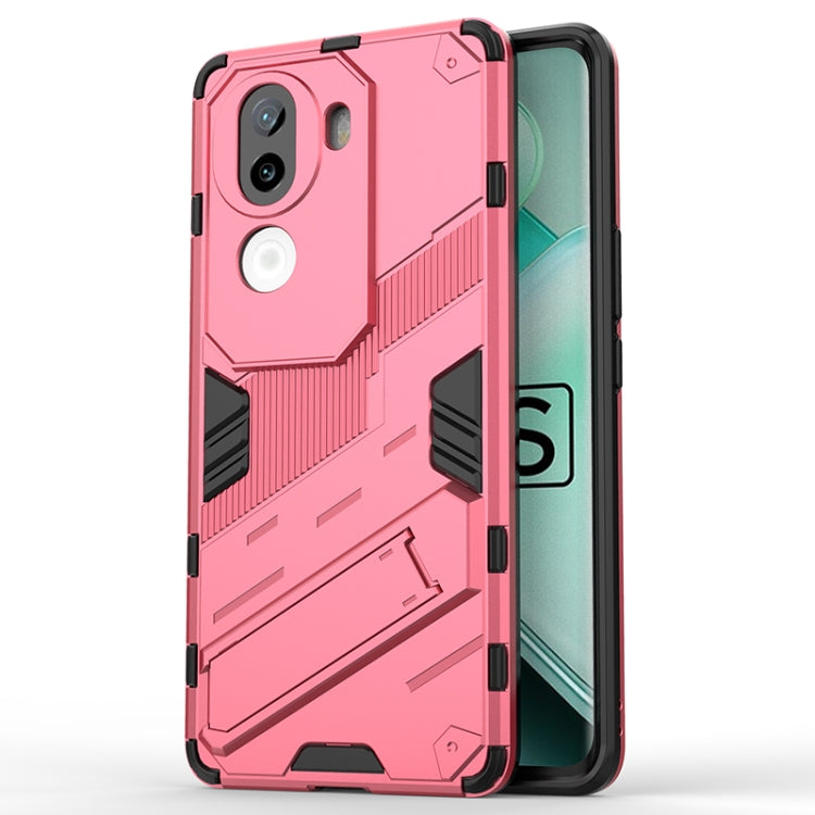 Punk Armor 2 in 1 PC + TPU Phone Case with Holder, For vivo iQOO Z9s Pro 5G India, For vivo iQOO Z9s 5G Global, For vivo V30e 5G Global, For vivo iQOO Z9X 5G