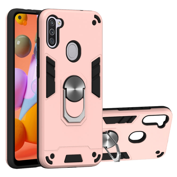 2 in 1 Armour Series PC + TPU Protective Case with Ring Holder, For Samsung Galaxy A70e, For Samsung Galaxy A11 / M11, For Samsung Galaxy A21(EU Version)