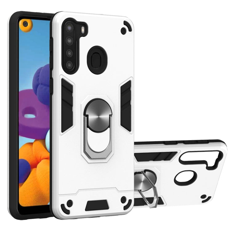 2 in 1 Armour Series PC + TPU Protective Case with Ring Holder, For Samsung Galaxy A70e, For Samsung Galaxy A11 / M11, For Samsung Galaxy A21(EU Version)