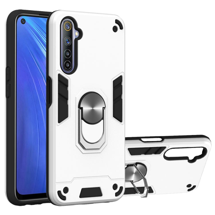 2 in 1 Armor Series PC + TPU Protective Case with Ring Holder, For Xiaomi Redmi Note 9S, For OPPO Realme 6, For LG V60 ThinQ 5G