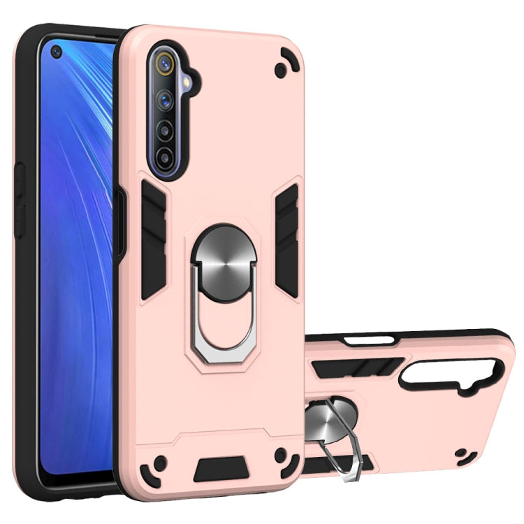 2 in 1 Armor Series PC + TPU Protective Case with Ring Holder, For Xiaomi Redmi Note 9S, For OPPO Realme 6, For LG V60 ThinQ 5G