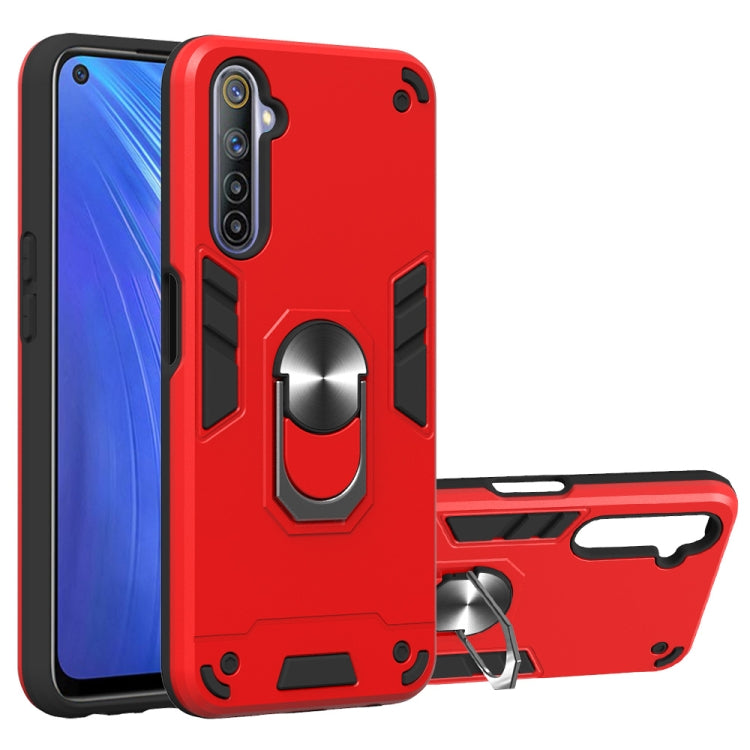 2 in 1 Armor Series PC + TPU Protective Case with Ring Holder, For Xiaomi Redmi Note 9S, For OPPO Realme 6, For LG V60 ThinQ 5G