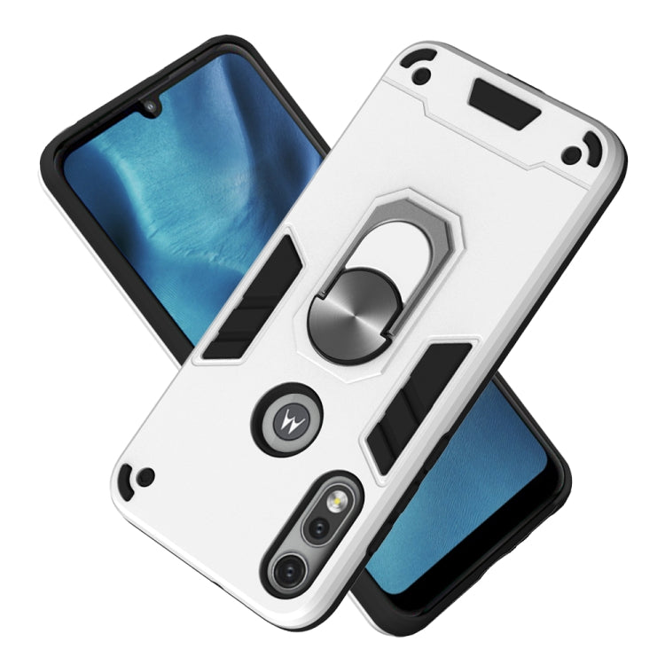 2 in 1 Armour Series PC + TPU Protective Case with Ring Holder, For Motorola Moto E7, For Motorola Moto G8 Power, For Motorola One Hyper