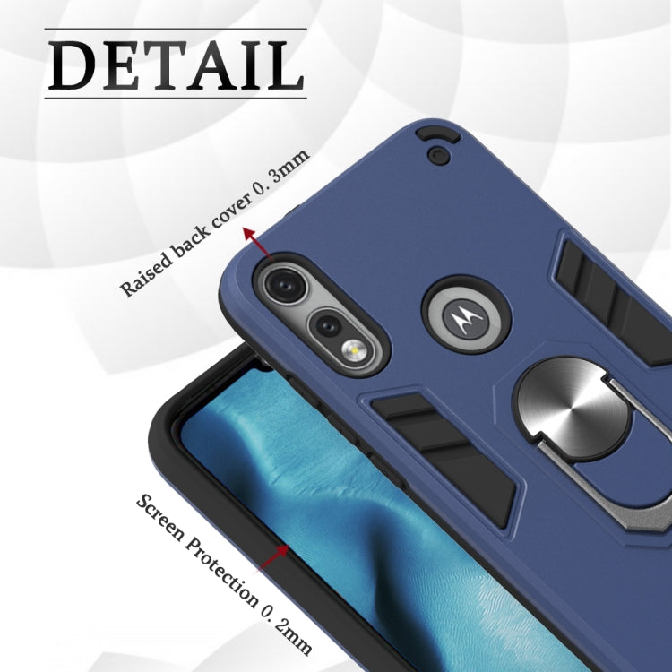 2 in 1 Armour Series PC + TPU Protective Case with Ring Holder, For Motorola Moto E7, For Motorola Moto G8 Power, For Motorola One Hyper