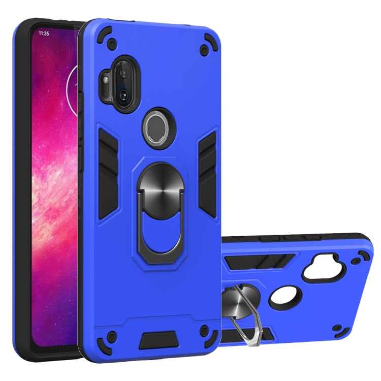 2 in 1 Armour Series PC + TPU Protective Case with Ring Holder, For Motorola Moto E7, For Motorola Moto G8 Power, For Motorola One Hyper