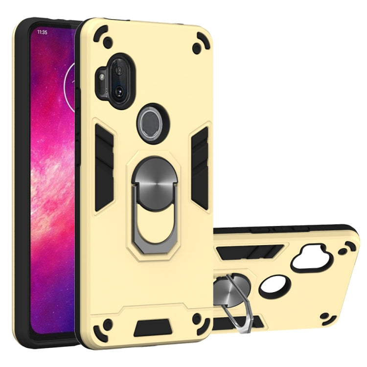 2 in 1 Armour Series PC + TPU Protective Case with Ring Holder, For Motorola Moto E7, For Motorola Moto G8 Power, For Motorola One Hyper