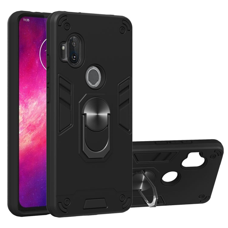 2 in 1 Armour Series PC + TPU Protective Case with Ring Holder, For Motorola Moto E7, For Motorola Moto G8 Power, For Motorola One Hyper