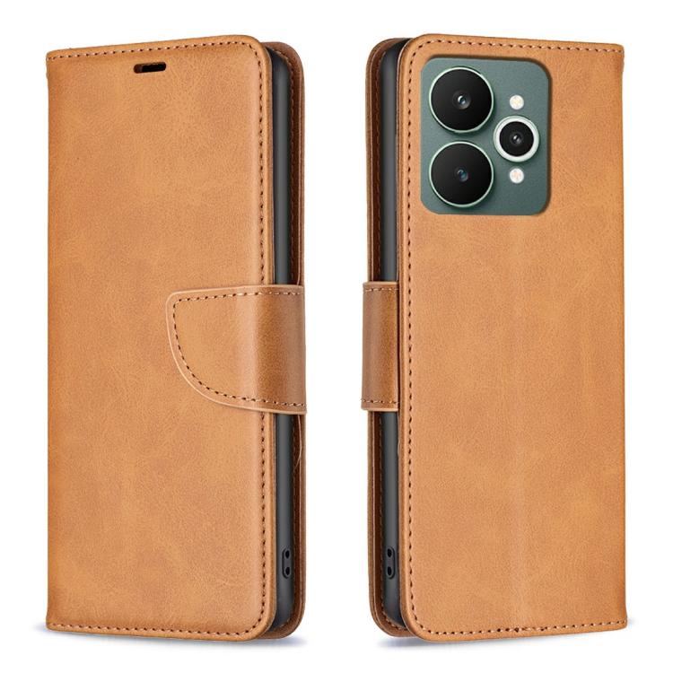 Lambskin Texture Pure Color Flip Leather Phone Case